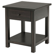 Coaster Furniture Payne Distressed Java Black 1 Drawer End Table