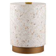 Galaxy Home Luxe Ivory End Table