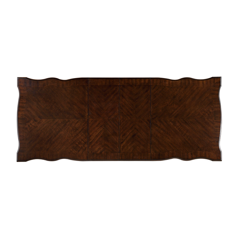 Home Elegance Adelina Cherry Gold Dining Table