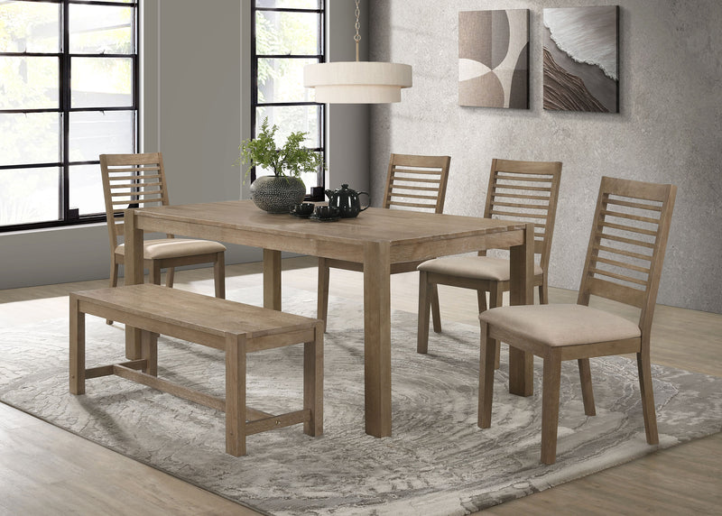 Coaster Furniture Scottsdale Washed Brown 71 Inch Dining Table