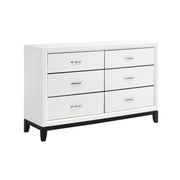 Home Elegance Davi Gray Dresser and Mirror