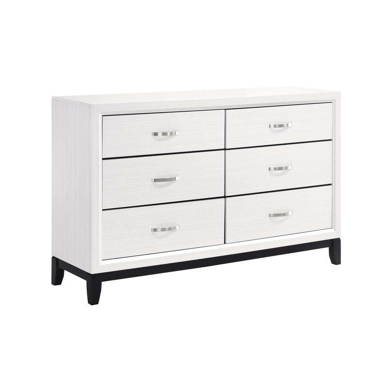 Home Elegance Davi Gray Dresser and Mirror