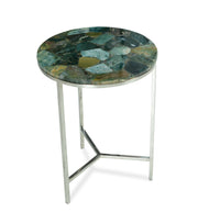 Steve Silver Foster Green jasper Top Chairside Table