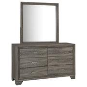 Coaster Furniture Wright Brown Oak Dresser and Mirror