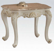 Acme Furniture Chantelle Pearl White 3pc Coffee Table Set