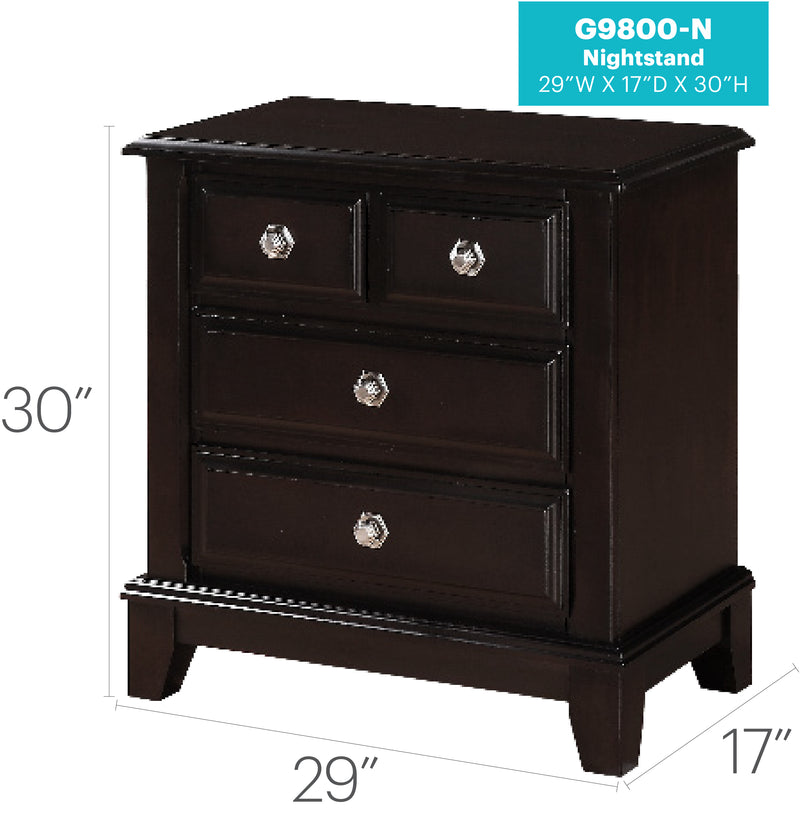 Glory Furniture Ashford Cappuccino Night Stand