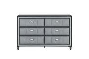 Global Furniture Vanna Dark Grey Dresser and Mirror