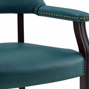 Steve Silver Tournament Brown Arm Chair with Casters