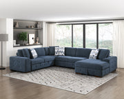 Home Elegance Raife Taupe 4pc Sectional with Right Chaise
