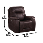 Steve Silver Lexington Brown Power Media Recliner