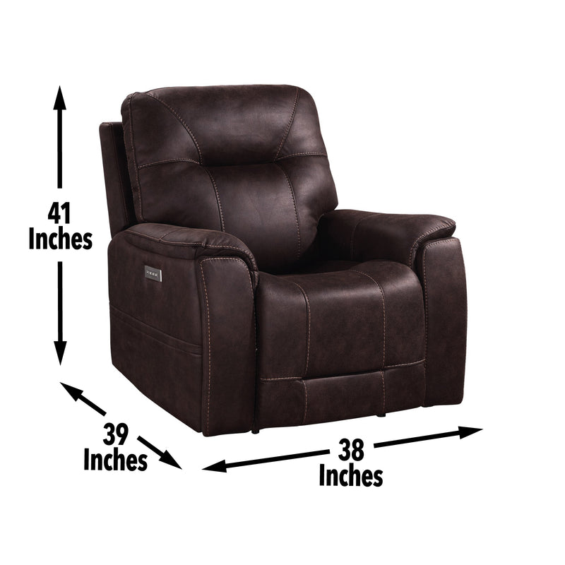 Steve Silver Lexington Brown Power Media Recliner