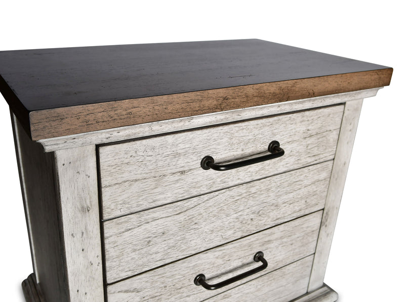 Steve Silver Bear Creek White Honey Smoke Nightstand