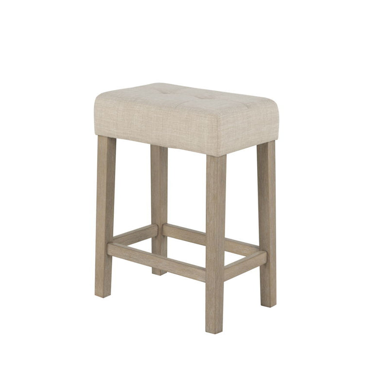 Global Furniture D1321 Natural White Console Sofa Table and 3 Stools