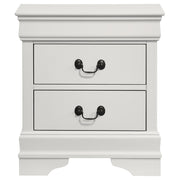 Coaster Furniture Louis Philippe White Nightstand