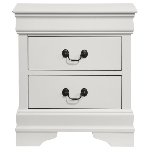 Coaster Furniture Louis Philippe White Nightstand