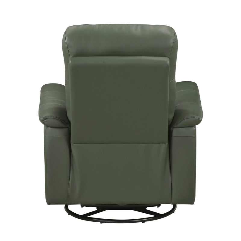 Home Elegance Bristow Green Swivel Glider Reclining Chair