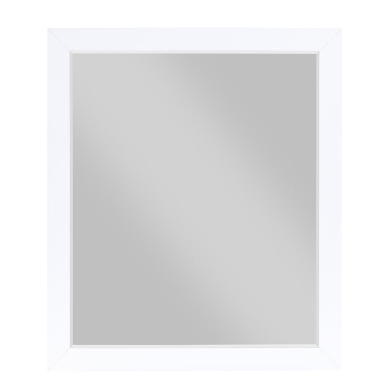 Home Elegance Asker Brown White Dresser And Mirror