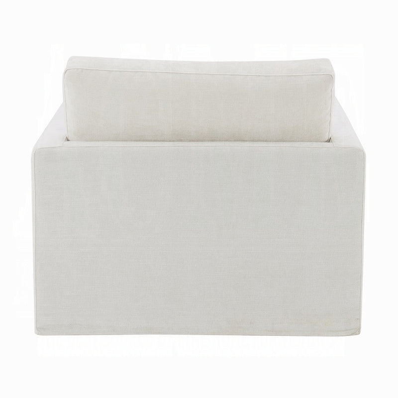 Acme Furniture Frederick Dark Gray Swivel Chair with Pillow