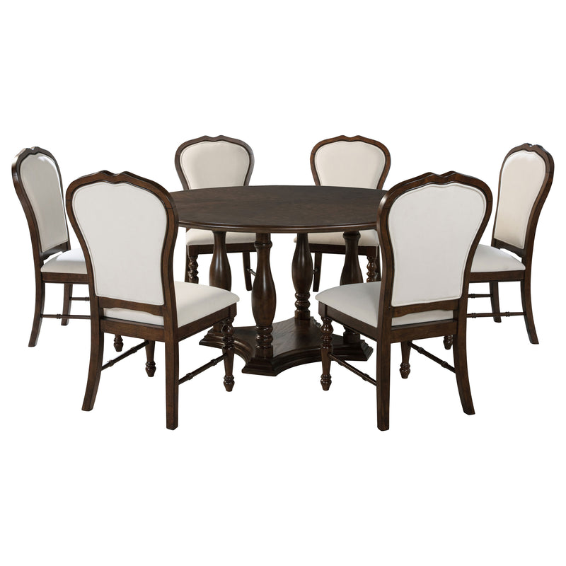 Coaster Furniture Landon Rich Brown 7pc Dining Room Set