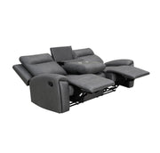 Steve Silver Gaston Gray Manual Sofa