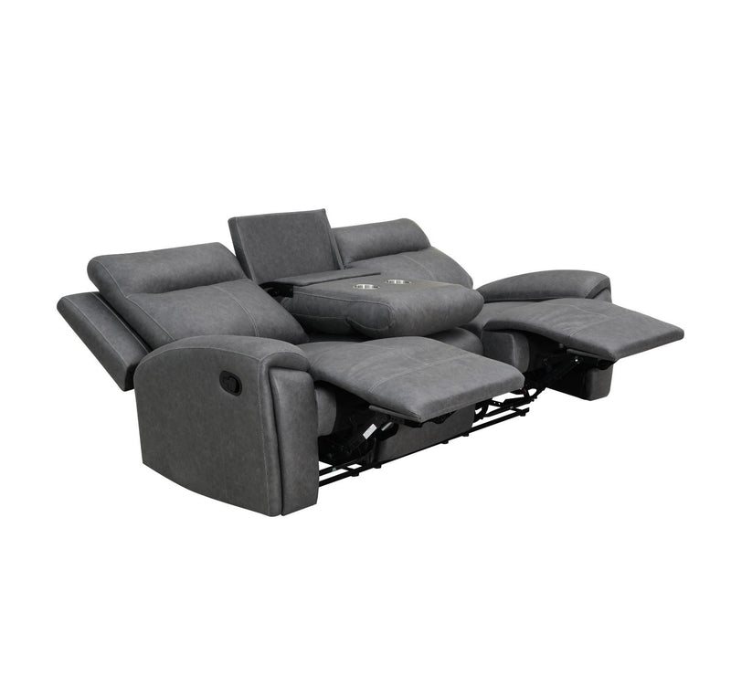 Steve Silver Gaston Gray Manual Sofa