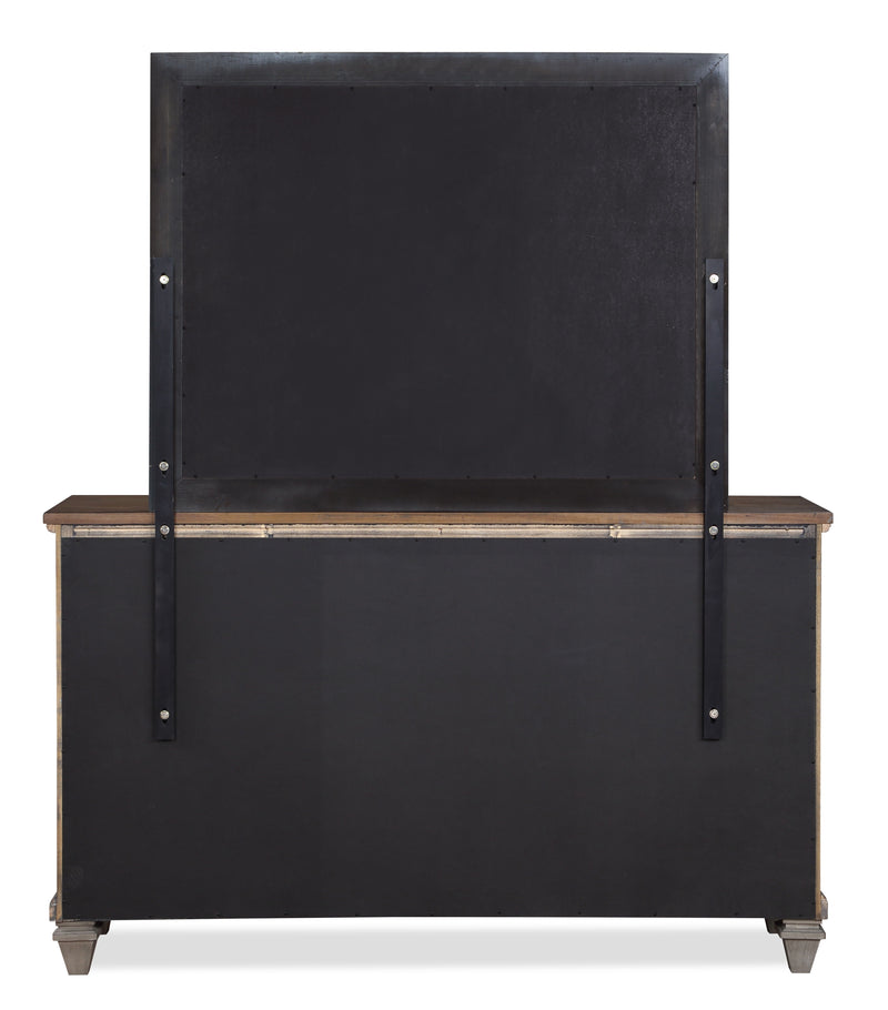 New Classic Furniture Mariana Vintage Creme Dresser and Mirror