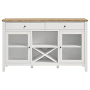 Coaster Furniture Hollis Brown White 2 Door Dining Sideboard