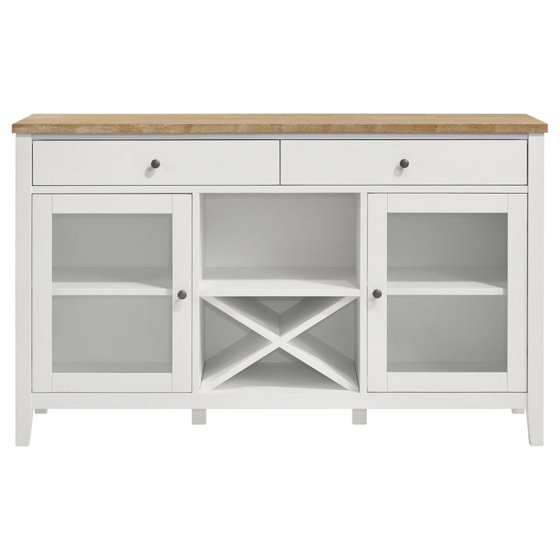 Coaster Furniture Hollis Brown White 2 Door Dining Sideboard