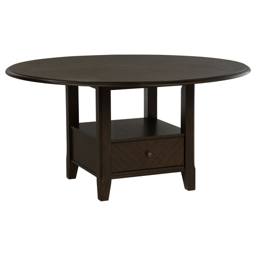 Coaster Furniture Twyla Dark Cocoa Brown Round Dining Table