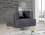 Meridian Furniture Lucas Black Velvet Chair