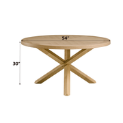 Acme Furniture Kasem Oak Round Dining Table