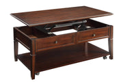 Acme Furniture Malachi Walnut 3pc Coffee Table Set