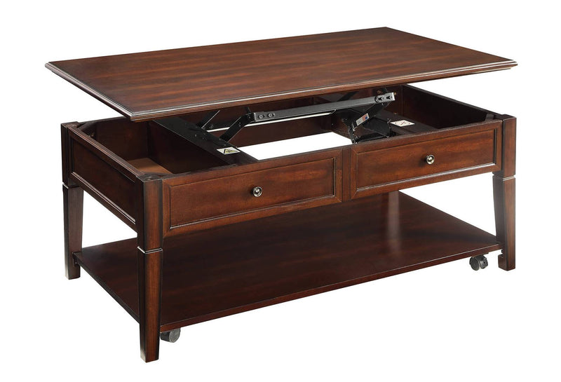 Acme Furniture Malachi Walnut 3pc Coffee Table Set