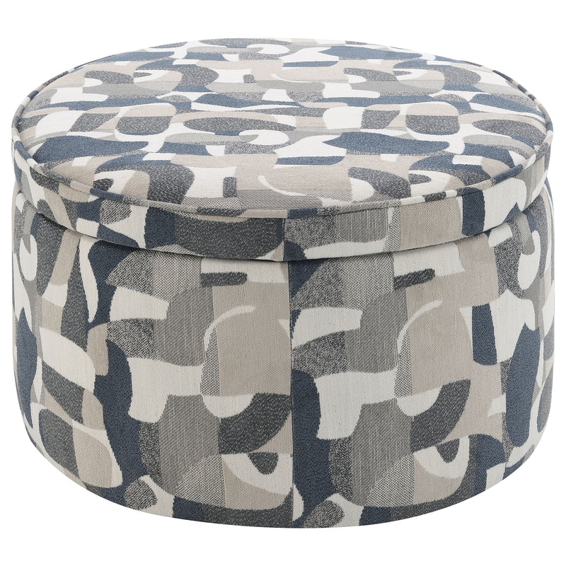 Coaster Furniture Tomkins Indigo Blue Storage Ottoman