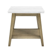 Steve Silver Vida Burnished Blonde White 3pc Coffee Table Set