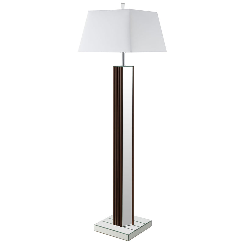 Coaster Furniture Elena Brown White Floor Lamp