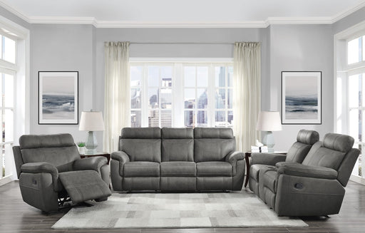 Home Elegance Clifton Gray 3pc Living Room Set