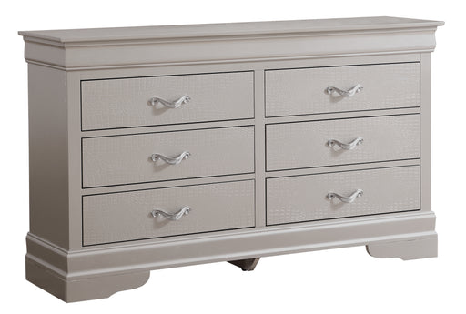 Glory Furniture Lorana Silver Champagne Dresser