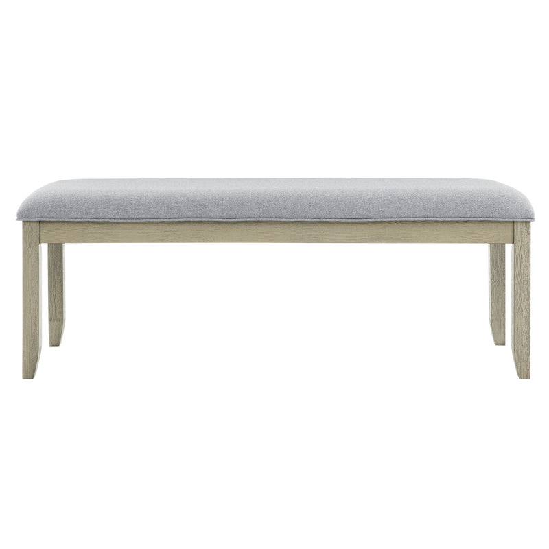 Steve Silver Carena Gray Upholstered Bench