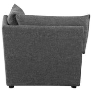 Coaster Furniture Sasha Barely Black Corner Chair