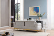 Galaxy Home Zoe Cream 3pc Living Room Set