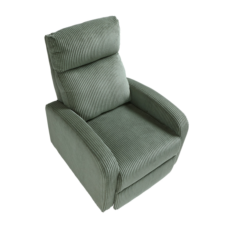 Home Elegance Parsons Gray Push Back Reclining Chair