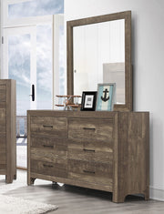 Home Elegance Corbin Brown Dresser And Mirror