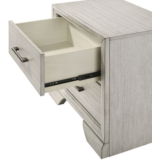 Crown Mark Jaymes White Mist Night Stand