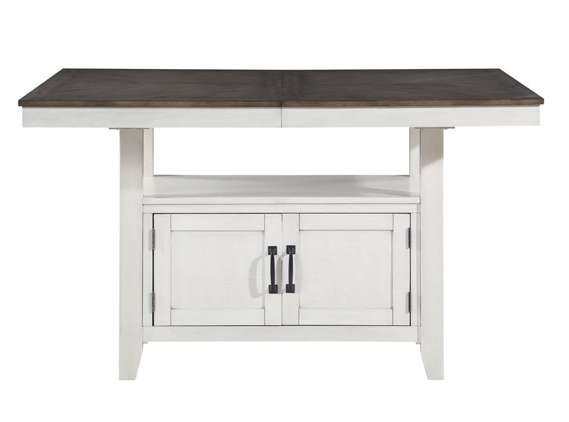 New Classic Furniture Richland Brown White Counter Height Table