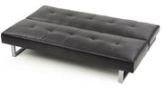 Glory Furniture Chroma Black Faux Leather Sofa Bed