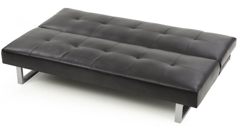 Glory Furniture Chroma Black Faux Leather Sofa Bed