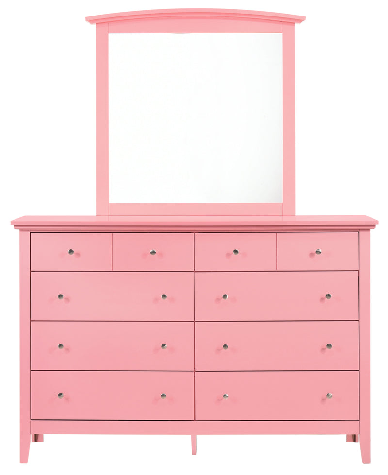 Glory Furniture Hammond Black Dresser and Mirror