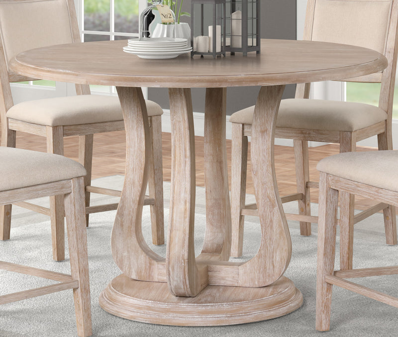 New Classic Furniture Swan Sand Drift 54 Inch Round Counter Table