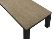 Crown Mark Theo Natural 3pc Cocktail Table Set